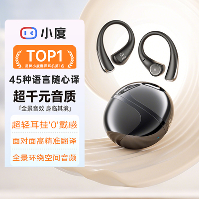 小度智能挂耳式蓝牙耳机