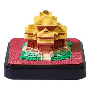 2026年纸雕日历办公室桌面摆件高级感创意礼物角楼3d立体便签本