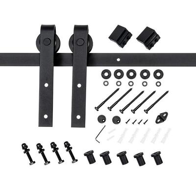 谷仓门吊轨移门轨道室内门厨房门欧式滑轮吊滑五金配件仓谷门吊轮