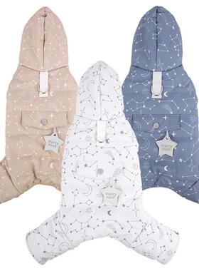 犬秋冬狗服四脚厚保衣03B11122暖防风棉加衣泰迪比熊小型户可牵引