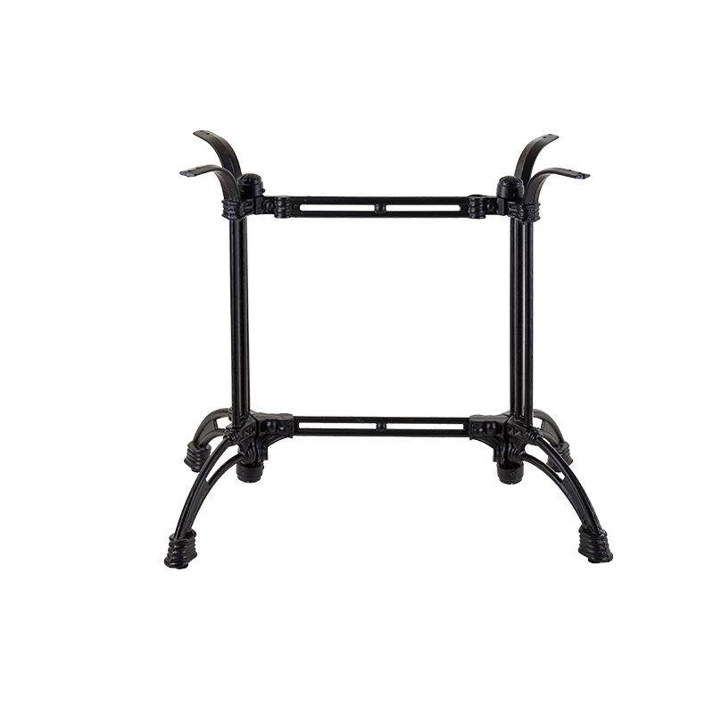 网红餐桌架复古咖啡厅美式铁艺吧台餐厅马蹄爪实木岩板桌腿桌架