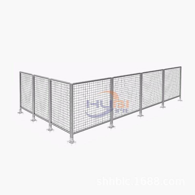 铝型材围栏车间防护栏工厂护栏网隔断网安全护栏设备防护罩围栏