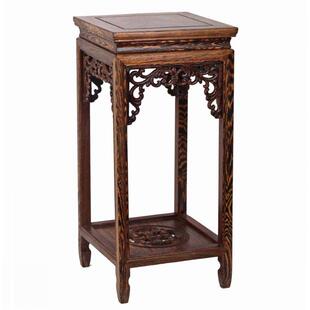 实木花架子中式客厅室内落地花几红木置物架鸡翅木盆景架鱼缸架