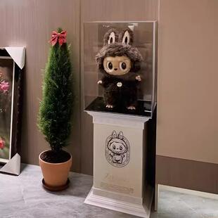 zimoo展盒罗马柱拉布布lbubua大首领大示天使保护罩防m尘盒亚克力