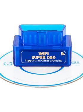 超级MINI迷你wifiELM327OBD2汽车检测仪1.5蓝色PIC25K8