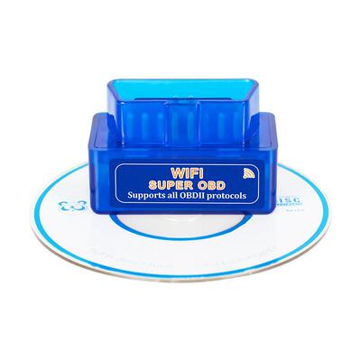 超级MINI迷你wifiELM327OBD2汽车检测仪1.5蓝色PIC25K8