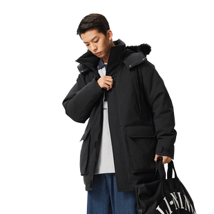 肖战同款李宁羽绒服男冬季新款保暖防风百搭外套运动上衣AYMU363