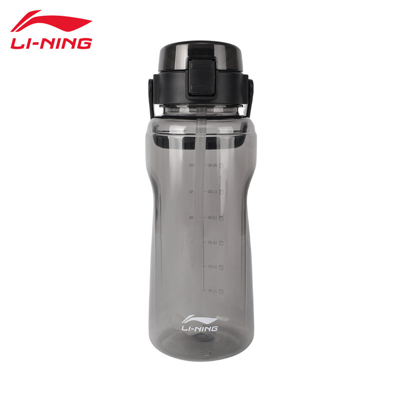 李宁大容量水壶运动水杯便携吸管杯子运动跑步骑行健身男女太空杯