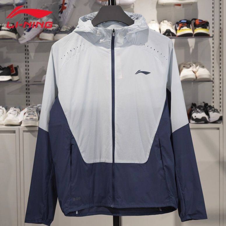 李宁防晒衣男春夏新款透气撞色拼接外套连帽跑步运动风衣AFDV251,运动服/休闲服装,运动风衣,淘宝优惠券,粉丝福利购,淘宝优惠卷