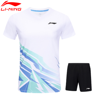 短裤 速干短袖 比赛上衣女AATV014 新款 李宁俱乐部系列羽毛球服套装