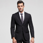 抗皱易打理西装 商务职业男士 外套羊毛西服上衣 吉家