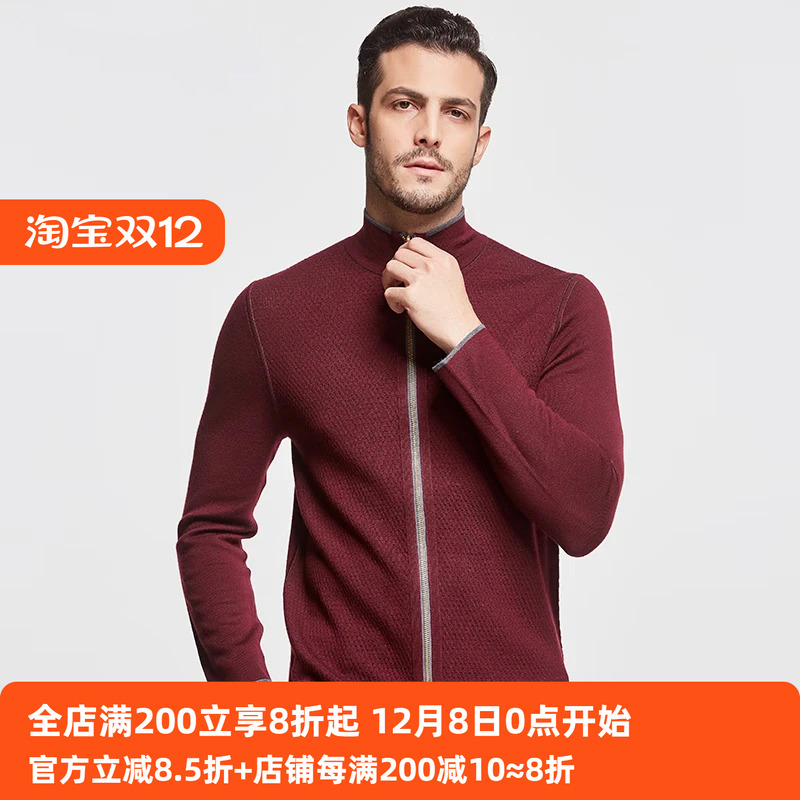 冬季厚款纯羊毛衫半高领