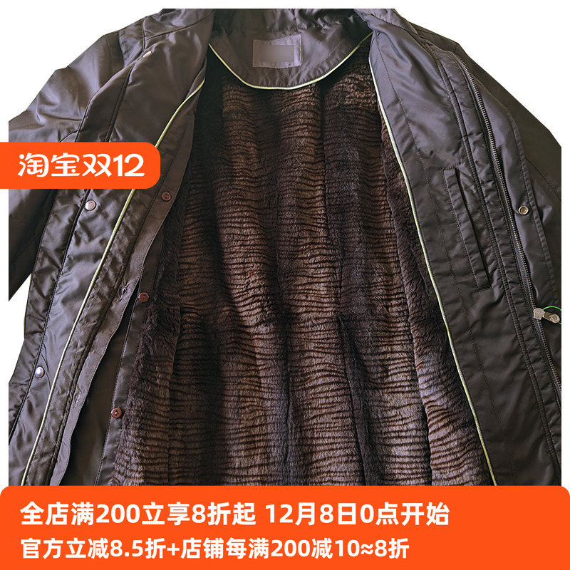 【吉牌尼克服】真毛皮草外套防风男士可拆免毛内胆中年