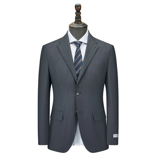 【堡家/半麻衬】四季款商务男士羊毛西服套装上衣毛料西装桑蚕丝