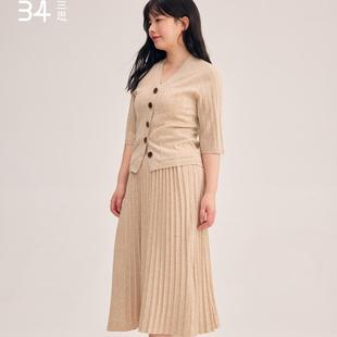 七分袖 开衫 女装 34三思老钱经典 全码 薄款 初春套装 上衣SS2515大码