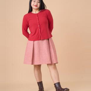 女装 全码 羊毛粗花呢半裙 FW2426 春秋 34三思大码