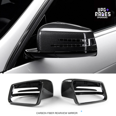 奔驰204碳纤维后视镜替换安装