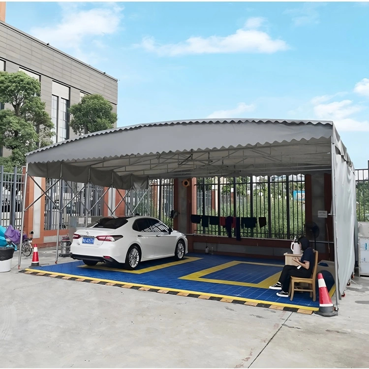户外大排档排档移动推拉雨棚活动雨篷保暖帐篷移动伸缩折叠遮阳棚