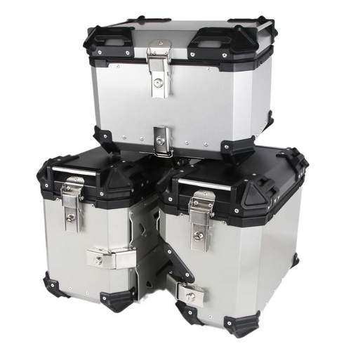 28L5L摩托车大包角铝合金边箱通用型防水防撞旅行多颜色收纳箱