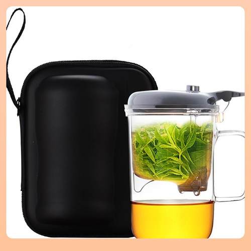 Θ台湾户外便携旅行茶具飘逸杯单人办公室小泡茶杯过滤玻璃冲茶