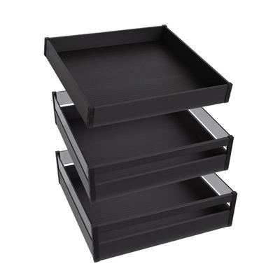 飞鸥厨房橱柜碗碟拉篮锅具收纳高深零食储物平篮加深款抽屉工具篮