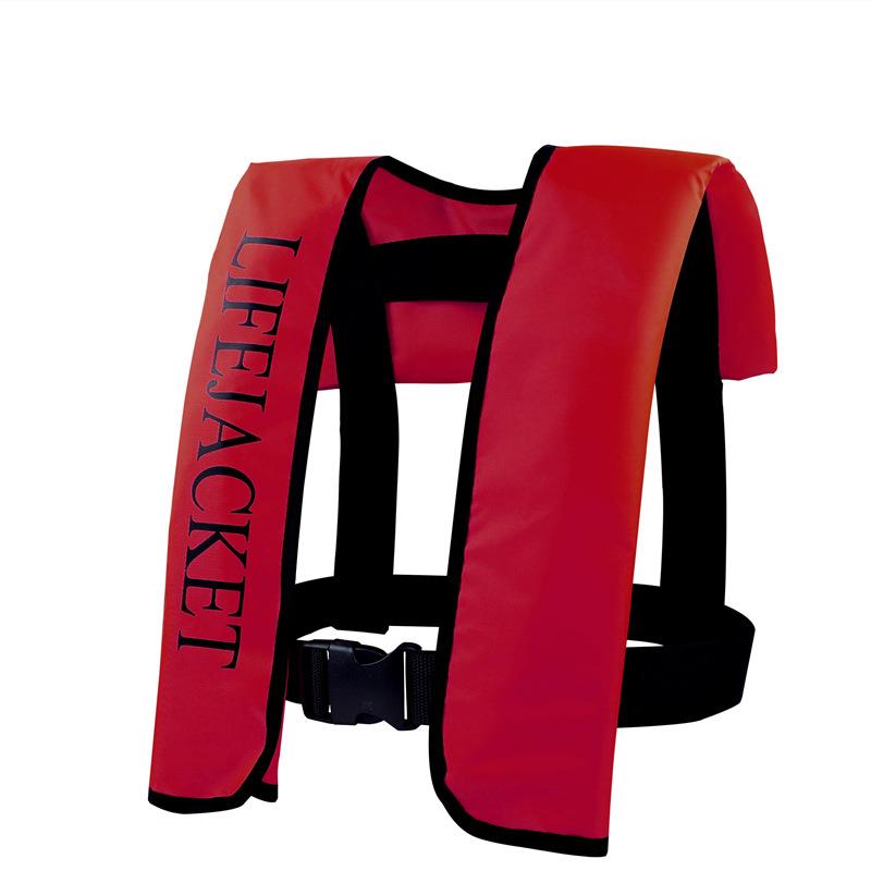 新款便携式专业气胀式成人救生衣自动充气救生衣浮潜冲浪游泳船用