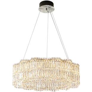 轻奢水晶客厅吊灯高级感大厅主灯现代简约卧室餐厅灯法式枝形灯具