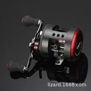 打黑鼓轮路亚轮鼓式轮横向轮拖钓轮全金属雷强轮