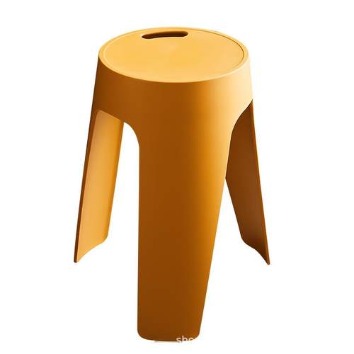 塑料凳子加厚家用成人结实餐凳可叠放圆凳现代简约椅子风车凳高凳