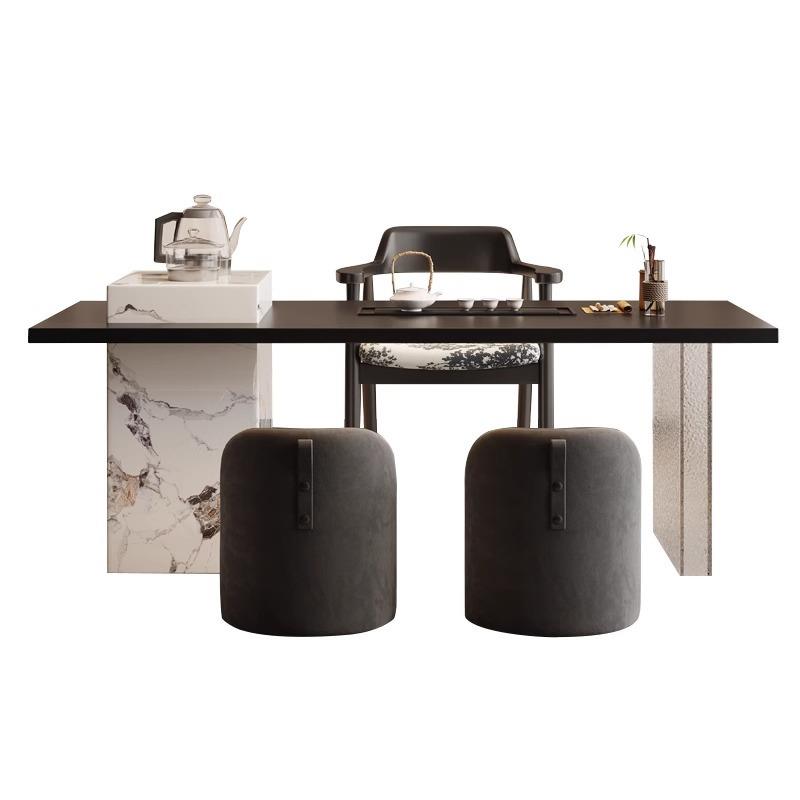 实木茶桌办公泡茶一体桌功夫现代简约风会客阳台客厅家用轻奢茶台