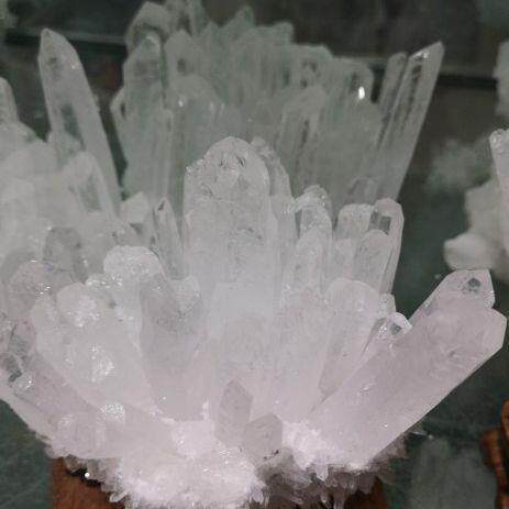 石白水晶簇水晶原UEB水晶柱绿菊黄紫水晶花花摆石风水件