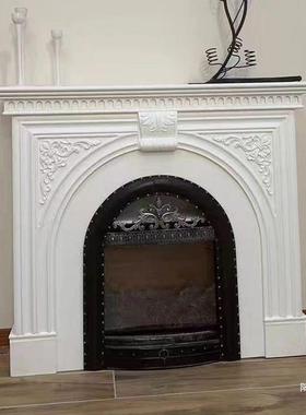 法式壁炉柜复古风29997取暖仿真火焰炉别雕花装饰柜壁家关居墅玄