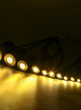 TIAC可控硅嵌入BD-168le迷你地埋灯户d式外防水墙壁R不锈钢1W圆形