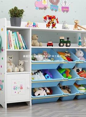 儿童收玩具绘纳架容幼儿园宝宝本书架多层整YWC理柜大量储物家用