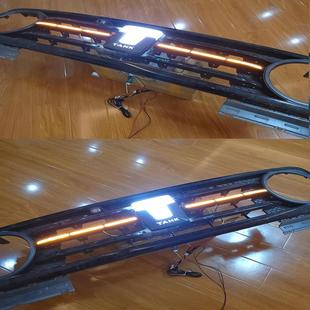 坦克300中网灯前发光装饰车标EME贯穿灯条日行灯改横流水氛围灯件