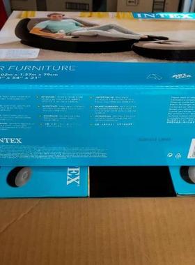 INEX854植6绒68564充气懒人沙发床单人午睡躺椅6卧室T椅子带脚蹬