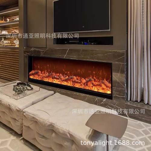 壁炉柜炉芯美用式子电壁饰炉嵌入式家用CCW装电仿真火焰家取暖器