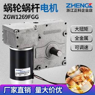 电机涡轮蜗杆电机直流减速电机12V24电机浙江电机微型电
