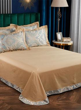 6支全0棉四季四件套欧式婚庆纯棉床单1.8mUEU被刺套贡缎绣提花款