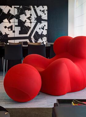 妈妈大的14850抱意休利轻奢单人沙发怀设计师创意闲懒人躺椅网红