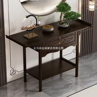 家用无品牌/中式玄关柜装入户对门条正几客厅墙边柜饰置物台隔断