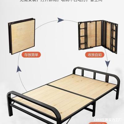 可收起来的床不占空间的折叠床一米二床宽80公分的单人床1米2铁艺