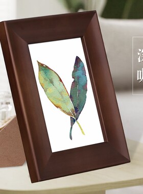 速发TUF4实木相框片 七寸六6 7 8 10寸A4摆件加洗照摆相片定台制