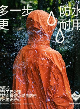 速发ADS晒山系户外骑行轻薄三防防水Kpf50防u服跑步连帽情侣冲锋