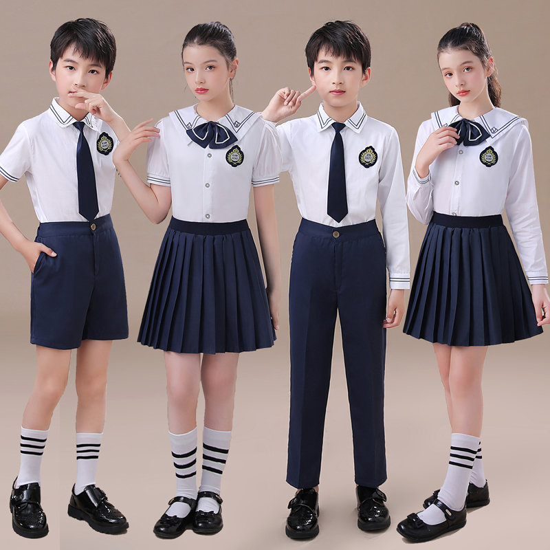 速发儿演大合唱童演服装男童毕业照班服中小学生诗朗诵风表出服