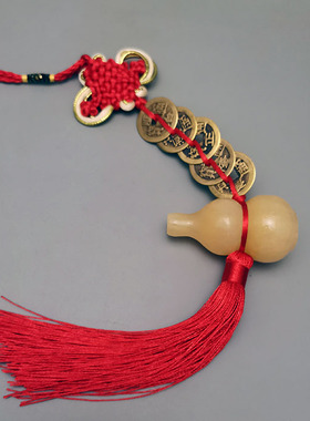 速发大号黄玉葫芦天医葫芦家居门饰挂饰 挂钱五钱葫芦六件