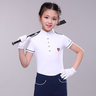 速干儿童马术服装 童上衣骑马服术季 夏备 T恤骑马半袖 速发马装