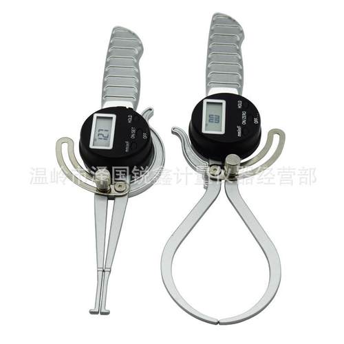 数显外卡规0-150mm电子内卡规12.7-165mm内外卡钳测厚规壁厚规0.1