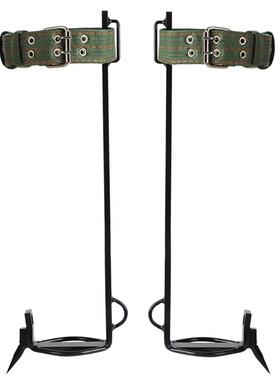 爬树工具上树器大拐独角龙脚扎子猫爪铁鞋脚扣攀爬用攀爬园林