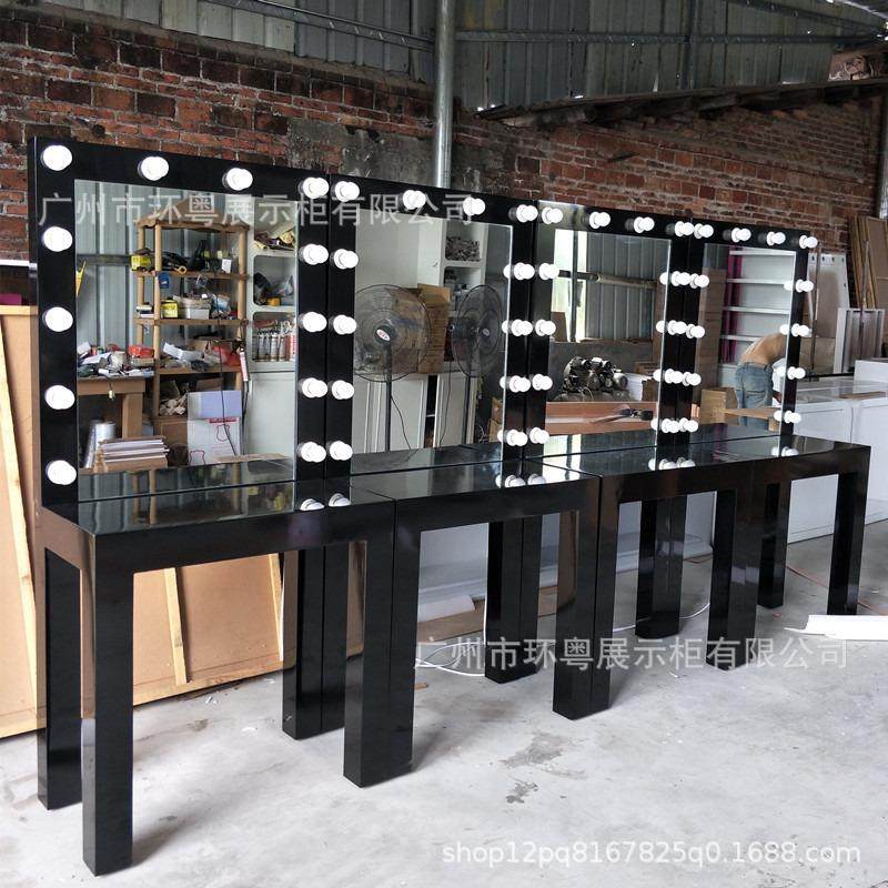 移动单双面移动美发带灯梳妆镜台化妆台影楼彩妆培训学校结构专用,商业/办公家具,理发镜台,淘宝优惠券,粉丝福利购,淘宝优惠卷